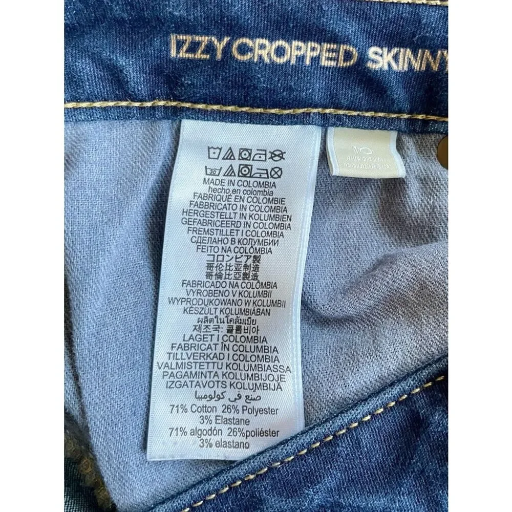 Michael Kors Women's Dark Navy Izzy Cropped Skinny Jeans